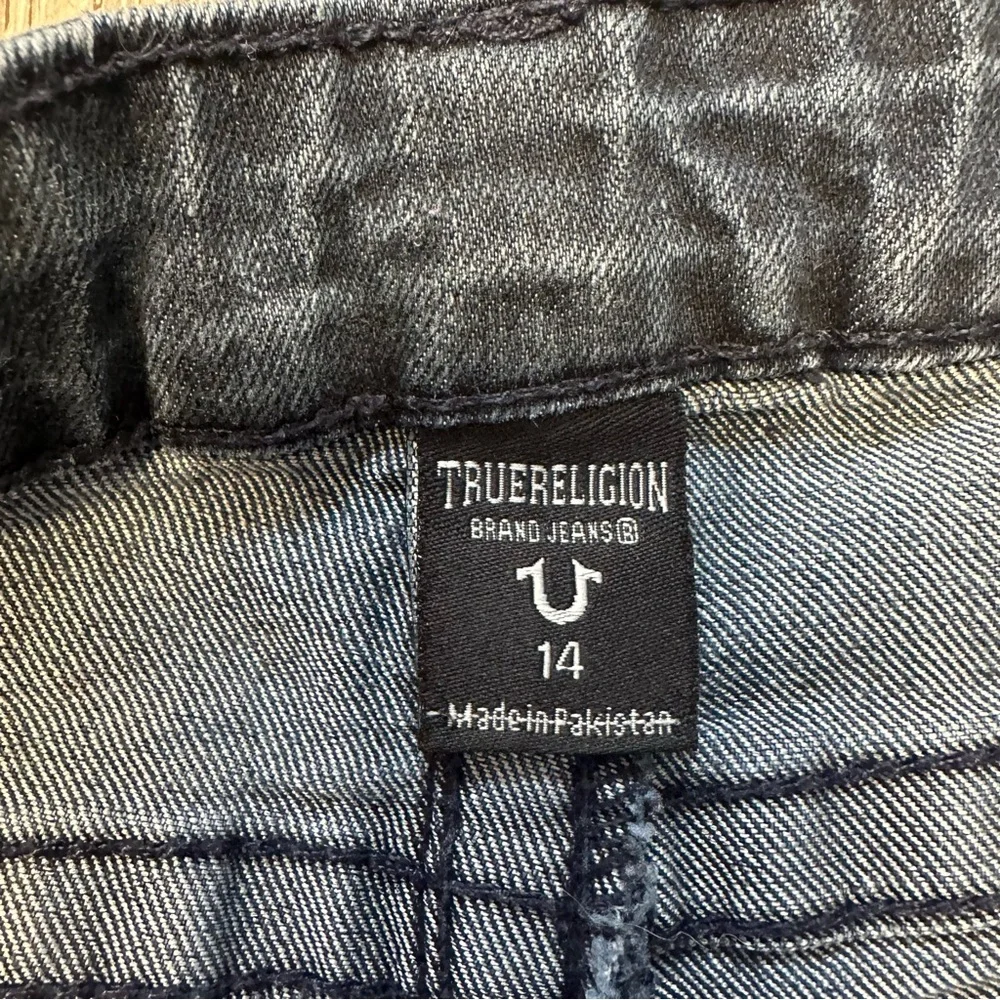True Religion Slim‎ Blue Jeans with Paneled Design